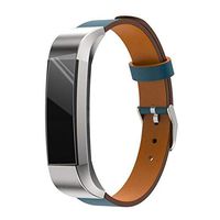 Lyperkin Compatible with Fitbit Alta HR Bands+ Protector Film, Luxury Leather Watch Strap Bands Quick Release Replacement Wristband Accessories Compatible with Fitbit Alta HR Watch for Women Men A-15