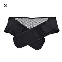 Dilwe Waist Supporter, Spontaneous Self-Heating Adjustable Hook & Loop Waist Lumbar Support Brace Belt for Men Women(L)