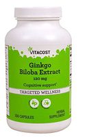 Vitacost Ginkgo Biloba Extract - 120 mg - 300 Capsules