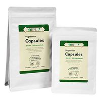 iHFL Empty Capsules, Size 00 Veggie Capsules Separated, Pill Capsules Empty Fillable Capsules, 500 Count Vegetarian Empty Capsules