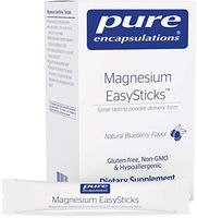 Pure Encapsulations - Magnesium EasySticks - Blend of Magnesium, Potassium and Vitamin C in a Great-Tasting, Direct Delivery Form - 30 Stick Packs - Natural Blueberry Flavor
