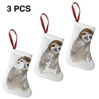 Christmas Stockings Suits Sloth Painting Baby Animal Designer for Funny Xmas Party