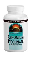 Source Naturals Chromium Picolinate, 200mcg, 60 Tablets (Pack of 2)