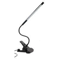Bonlux Touching Dimmable Flexible USB LED Light Eye-Care Reading Light Adjustable USB Desk LED Lamp for Reading/Works/Study,Office, Bedroom, School Lighting (Black)