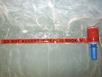 Stretch Wrap, Black/Red, 500 ft.L, 5In W