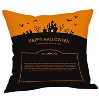 Bosji (17.72" x 17.72") Throw Pillowcase,Fall Halloween Theme Decoration Waist Pillow Case Holiday Home Decor Polyester Printed Zipper Sofa Pillow Covers