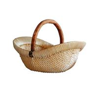 DRAGON SONIC Wicker Baskets/Dustpan Handmade Basket Embankment Baskets-A