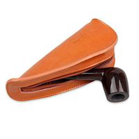 FIREDOG Pipe Case, Pipe Pouch Genuine Leather Tobacco Holder for Travel Carrying Bag Soft Smoking Case