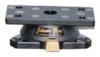 Johnny Ray JR-400 Marine 1.25 by 2.875-Inch Top Push-Button Release Portable Sonar Swivel Mount, Black Finish