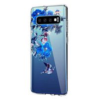 Compatible with Samsung Galaxy S10E Case,Flower Design Clear Flexible Transparent Soft Silicone Cover Slim fit Shell Excellent Grip Anti-Scratch Anti-Fingerprints Protective Bumper Cover (6)