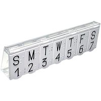 Braille Pill Box - White