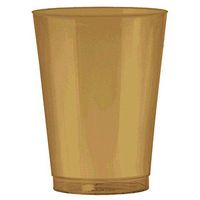 Big Party Pack Plastic Cups | 10 oz. | Gold | Pack of 72 | Party Supply