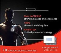 FORCION Biofield Patches, Increase Balance, Strength and Endurance, Great for Workouts and Sports, Patented Biofield Technology, 100% Chemical and Drug Free, 10 Biofield Patches