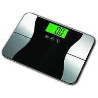 MWGears LE-LF07 Digital Weight/Body Fat Bathroom Scale, Small, Silver/Black