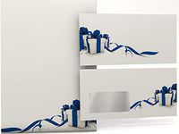 Gifts – BLUE fantastic christams stationery set with sheets and matching window envelopes