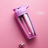 caomei Powder Vibration Protein Pink Vibrating Bottle Large Capacity Water Bottle Outdoor Sports Drink Mixer My Water Bottle 750ml