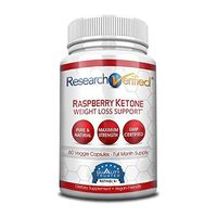 Research Verified Raspberry Ketones - 60 Capsules (One Month Supply) - 100% Pure Natural Raspberry Ketones -1000mg/day- 365 Day 100% Money Back Guarantee-Try Risk Free for Fast and Easy Weight Loss
