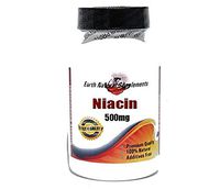Niacin 500mg * 100 Caps 100% Natural - by EarhNaturalSupplements