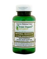 Natural Headache & Pain Suppressor Supplement, Contain Feverfew (Tanacetum parthenium L.), Butterbur (Petasites Hybridus) Extracts, Magnesium Malate, Magnesium Cofactors, and Natural Riboflavin