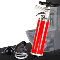 Inflatable Toilet Plunger, Sewer Dredge ToolToilet, Blaster Cleaner, Used for Kitchen, Bathroom, Dredge Pipe, Sewer Drain (Red)