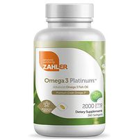 New and Improved! Zahler Omega 3, Advanced Omega 3 Fish Oil Supplement, Contains EPA and DHA, Certified Kosher, 360 Softgels