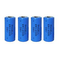 ER14335 2/3AA 3.6V 1650mAh Primary Lithium Battery Non-Rechargeable Battery 4-Pack