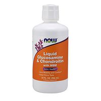 NOW Supplements, Glucosamine & Chondroitin with MSM, Citrus Flavor, Liquid 32-Ounce