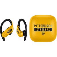 Skinit Decal Audio Skin for PowerBeats Pro - Officially Licensed NFL Pittsburgh Steelers Yellow Performance Series Design