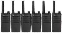 6 Pack of Motorola RMM2050 Two way Radio Walkie Talkies