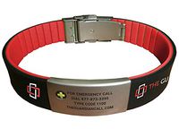 Medical Alert Bracelet with Personalized Emergency Code and Warning Calling System - 1 Year Included. Ideal for Kids and Elderly
