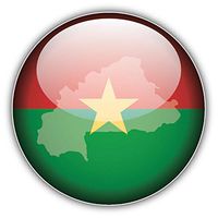 Burkina Faso Glossy Map Flag 5" x 5" Car Bumper Sticker Decal (Indoor or Outdoor Use. Waterproof and UV Resistant)
