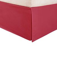 sweethome Microfiber 1500 Egyptian Quality Pleated Bed Skirt 14" Drop/King/Burgundy