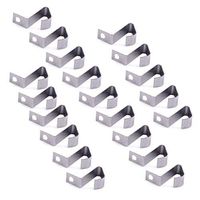 LETAOSK for AAA Battery Silver Tone Metal Positive Negative Conversion Spring Contact Plate 20pcs/Pack