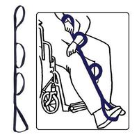 Kinsman Enterprises 31061 Leg Lifter with Pre-Formed Foot Support, 40" Length, Regular Quad, Navy