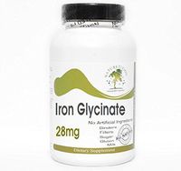 Iron Glycinate 28mg ~ 100 Capsules - No Additives ~ Naturetition Supplements