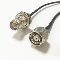 RP TNC female to RP TNC male plug jumper cable adapter RG174 20cm new HOT WIFI Good Quality Fast USA Shipping