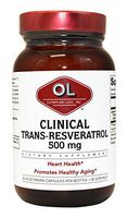 Olympian Labs Extra Strength Clinical Trans-Resveratrol, 30 Veg. Capsules
