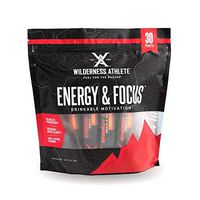Wilderness Athlete: Energy & Focus, Powder Energy Drink Mix, Mango Bango, 30Count Single Serving Packets, Low-Carb, Zero Sugar, No Crash, Natural Caffeine from Green Coffee Bean