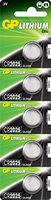 GP Batteries. Lithium Coin Battery 3V (1 Pack of 5, CR2025)