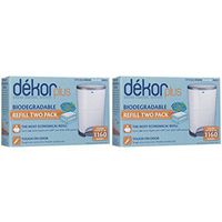Diaper Dekor Plus 2 Packs Containing 2 Refills each (4 total refills) Biodegradable