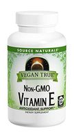 SOURCE NATURALS Vegan True Non-GMO Vitamin E 400 IU Tablet, 50 Count