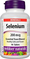 Webber Naturals Selenium, 200mcg, 90 tablets per bottle
