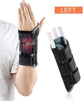 DouHeal Carpal Tunnel Wrist Brace, Expert Recommend, Built-in Metal Plate, Night Time Support for Men & Women, Universal Hand Splint Protector for Tendonitis, Bowling, Arthritis, Athletic Pain, Sport