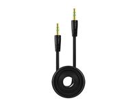 LG Optimus Fuel Flat Wire 3.5mm Audio Cable for Smartphones/Tablets/MP3 Players - Black