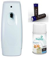 TimeMist Metered Fragrance Dispenser Refills, Clean N Fresh, 6.6 Ounces(332502TMCACT), Single (Bundle (Dispenser, Refill, AA-Batteries)