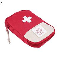 Yanbirdfx O4Outdoor Camping Home Survival Portable First Aid Kit Bag Case Pill Tablet Pouch - Red