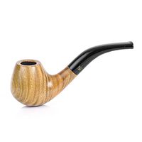 Classic Green Sandalwood Wooden Tobacco Smoking Pipe 9mm Filter D124