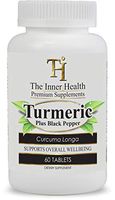 The Inner Health Turmeric with Black Pepper Complex - Release The Power of Turmeric Curcumin with Bioperine - 60 Tablets