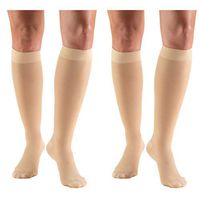 Truform Compression 30-40 mmHg Sheer Knee High Stockings Beige, Small, 2 Count
