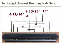 Armrest Pads, Padded, Full Length / 14" Long, 1 Pair